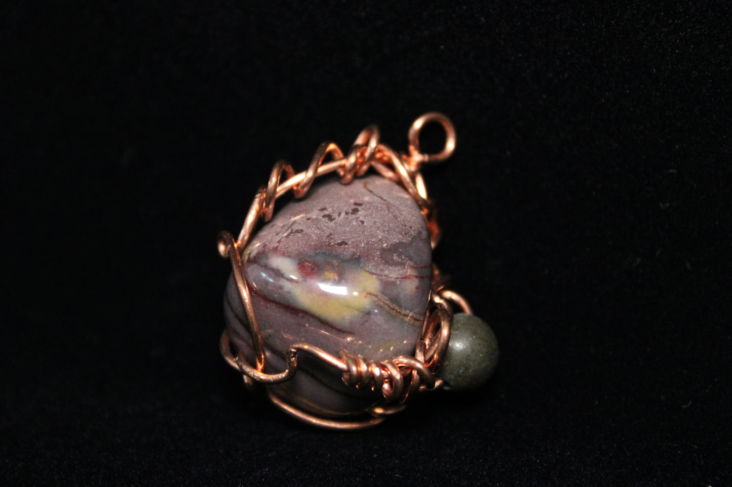 Mookaite & Pyrite Pendant