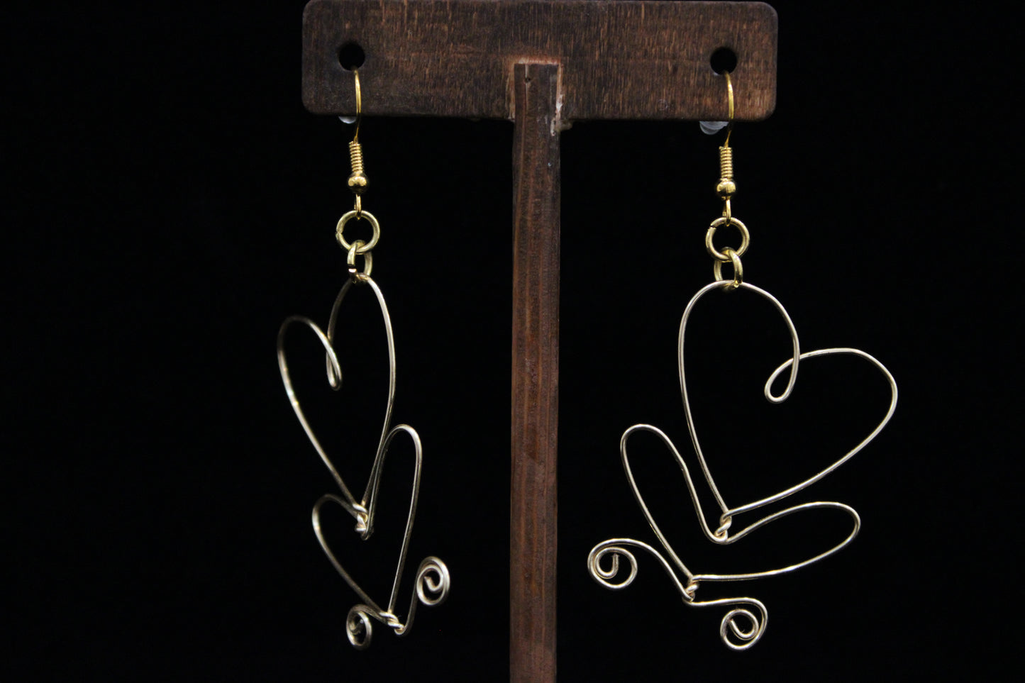 Gold Heart Earrings