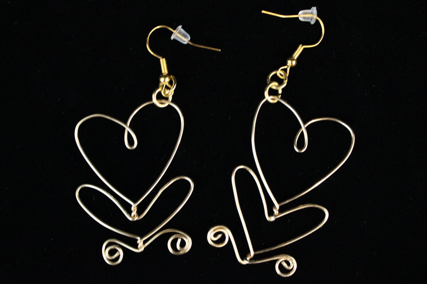 Gold Heart Earrings