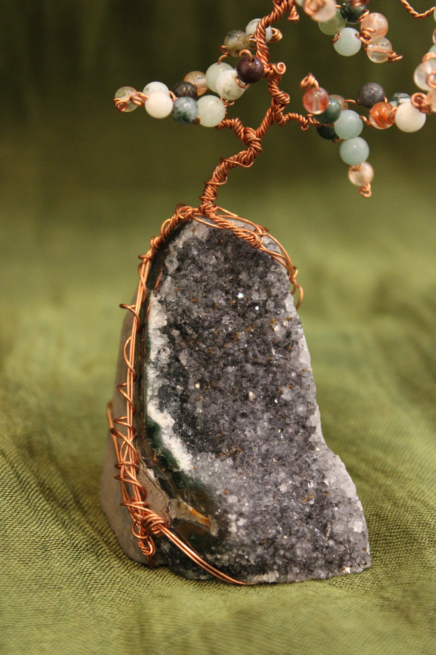 Black Amethyst Statue