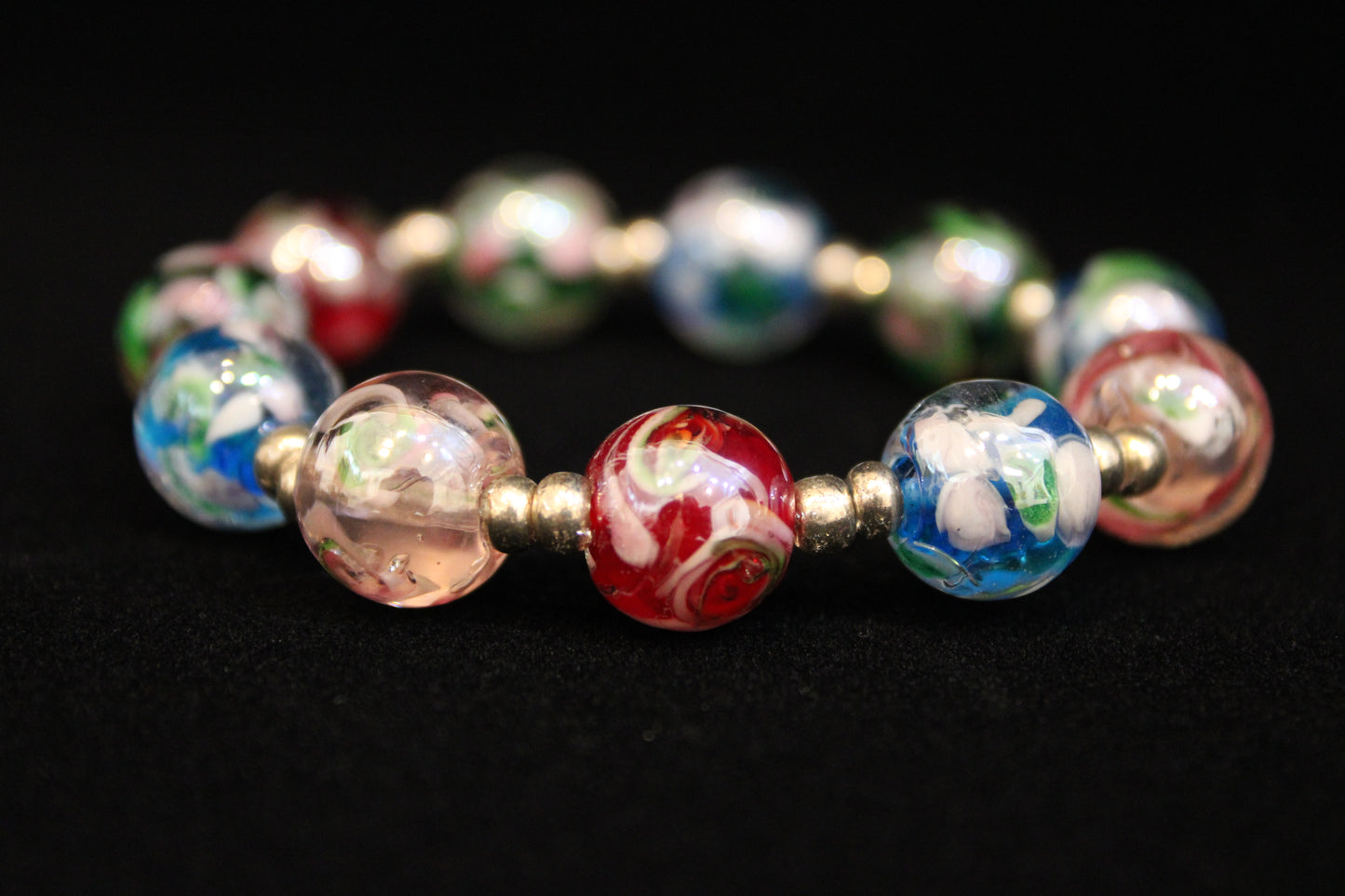 Glass Swirl Bracelet