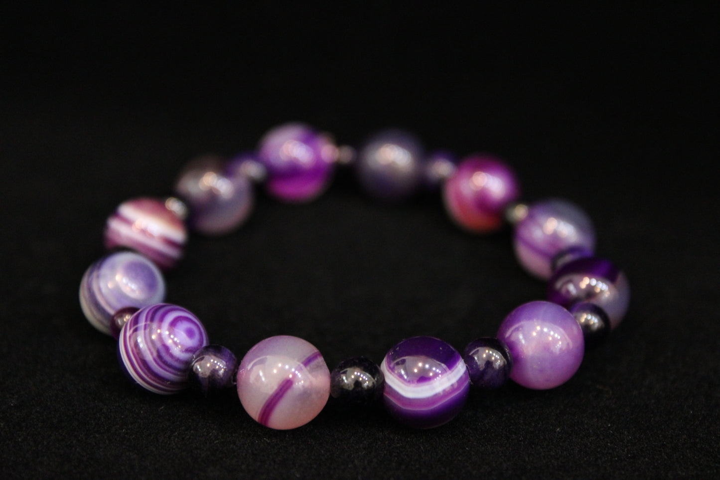 Purple Agate Bracelet