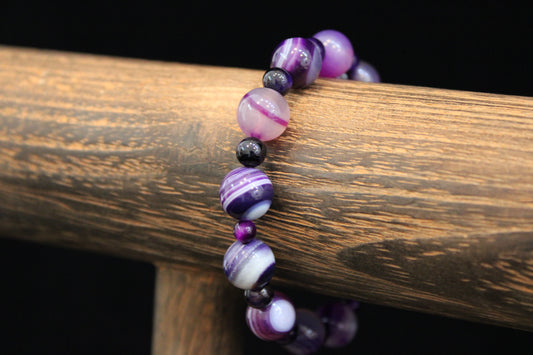 Purple Agate Bracelet