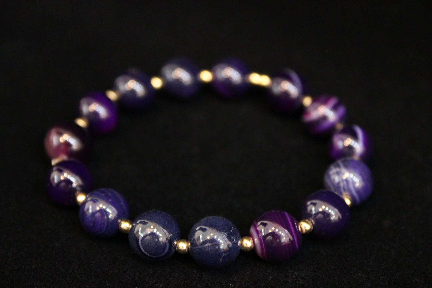 Purple Agate Bracelet
