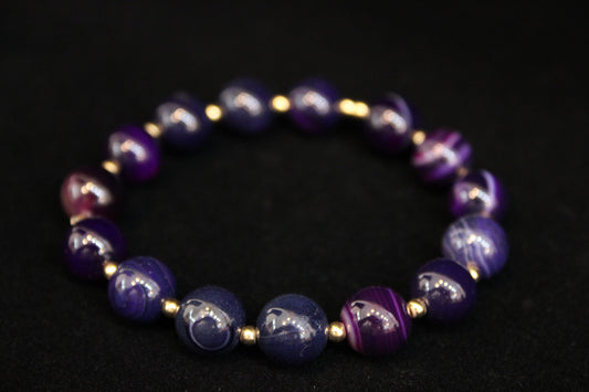 Purple Agate Bracelet