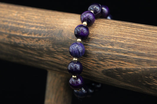Purple Agate Bracelet
