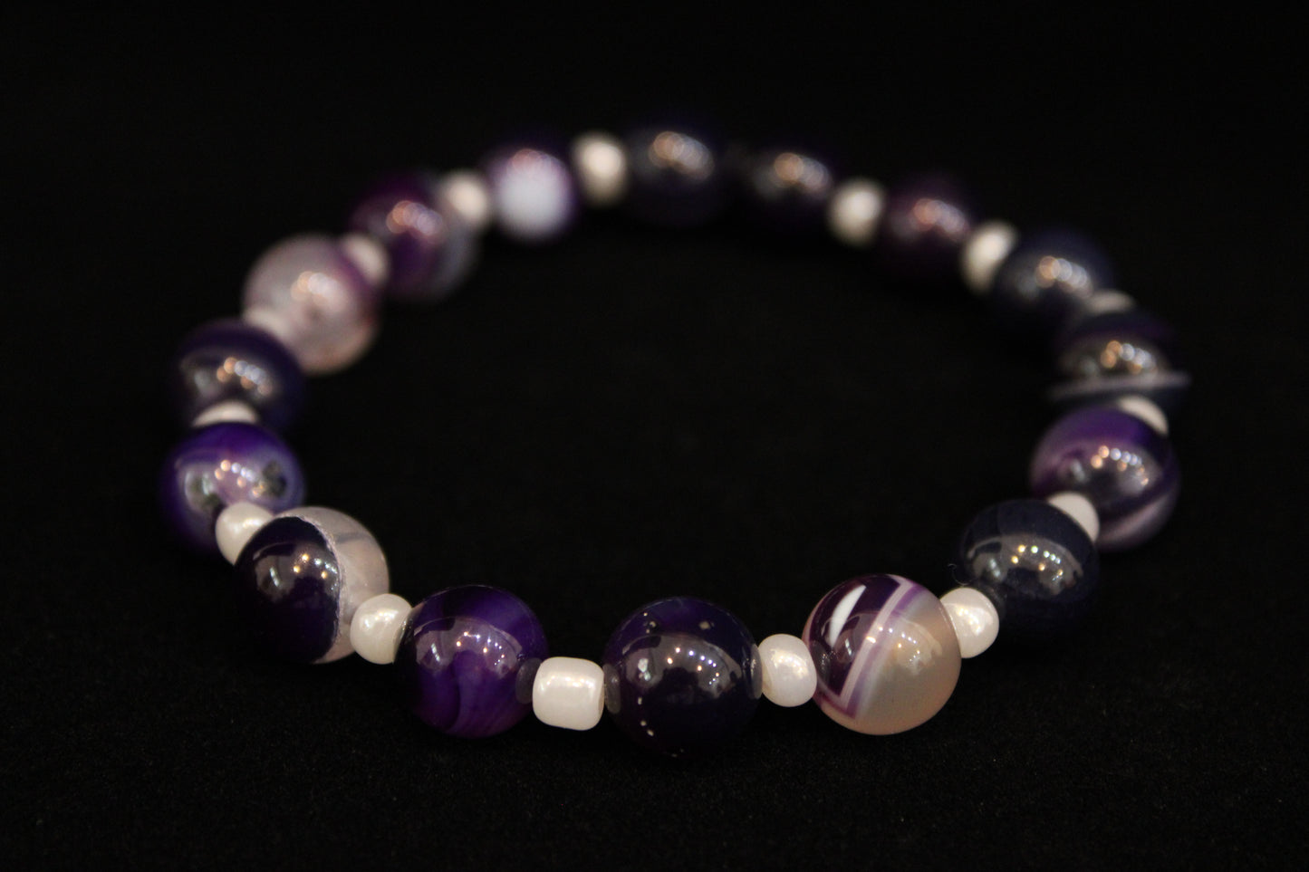 Purple Agate Bracelet