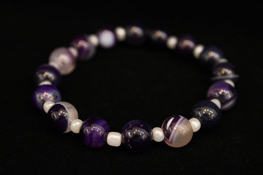 Purple Agate Bracelet