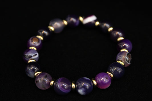 Purple Agate Bracelet