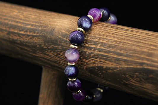 Purple Agate Bracelet