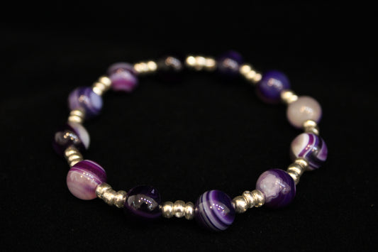 Purple Agate Bracelet