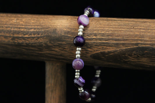 Purple Agate Bracelet