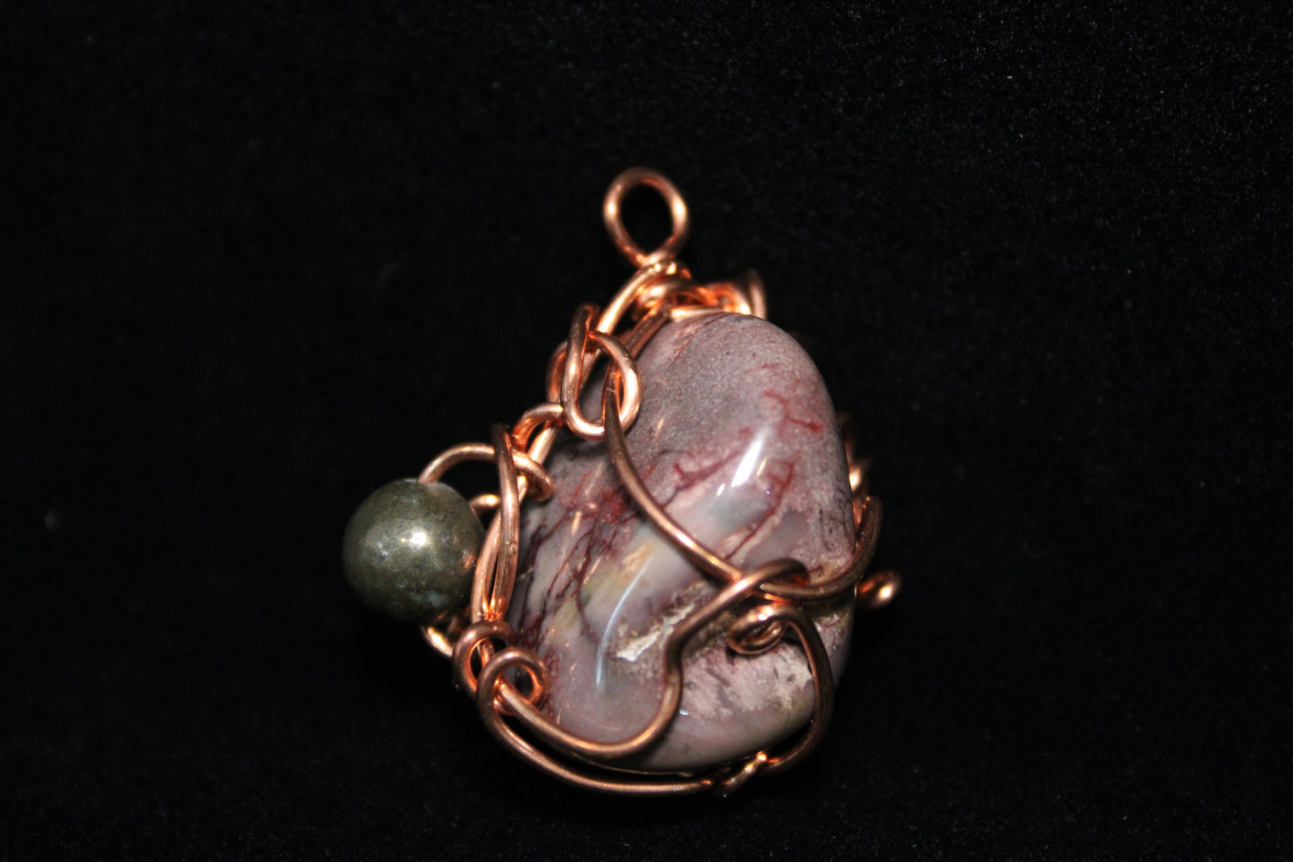Mookaite & Pyrite Pendant