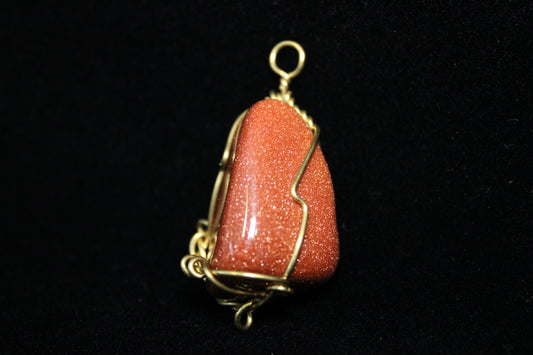 Gold Sandstone Pendant