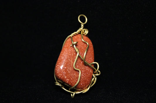 Gold Sandstone Pendant