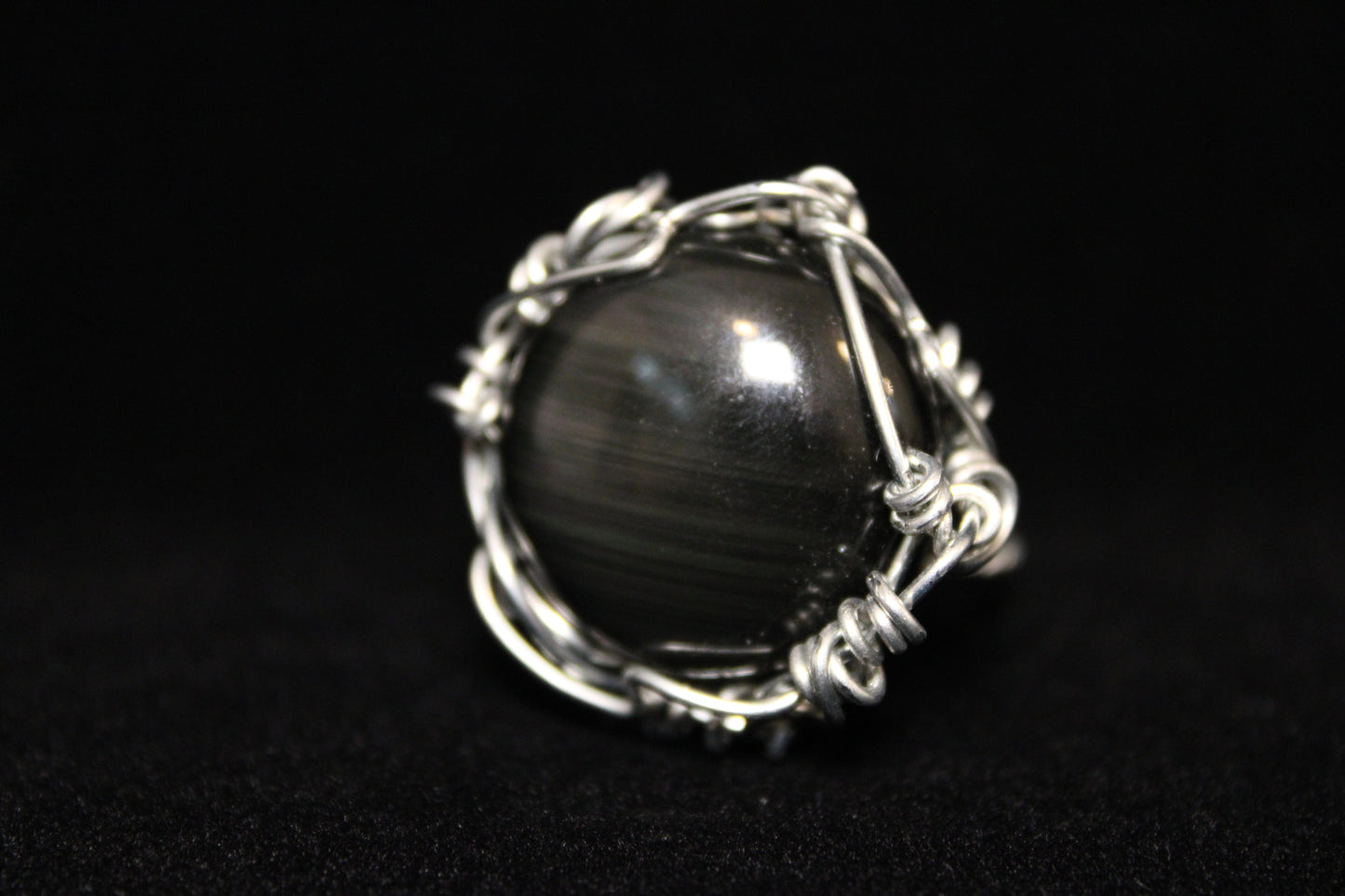 Rainbow Obsidian Ring