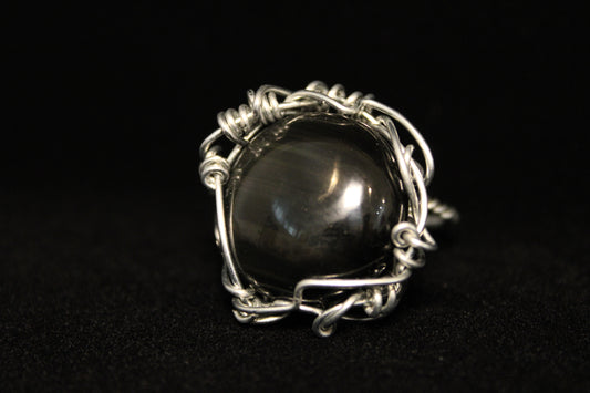 Rainbow Obsidian Ring