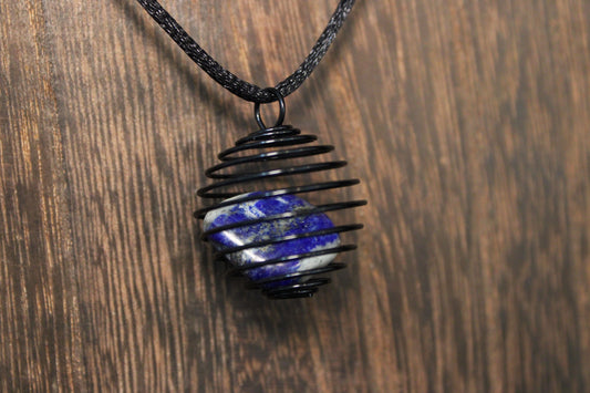 Protection Spiral Cage Pendant