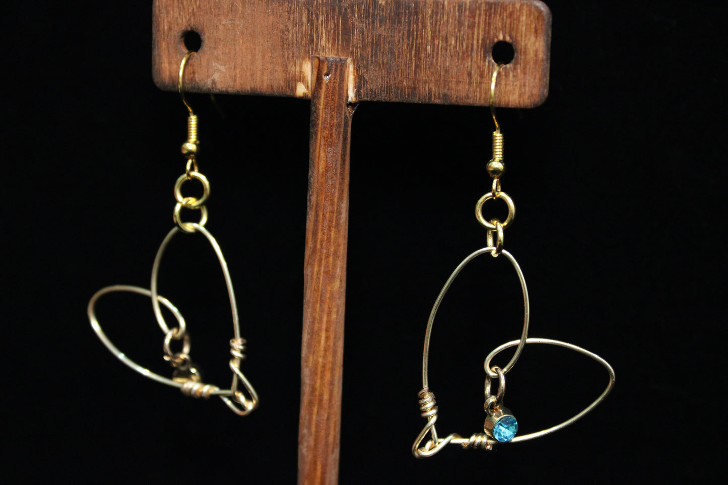 Gold Heart Earrings