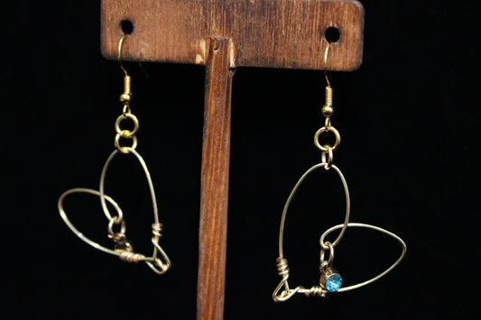 Gold Heart Earrings