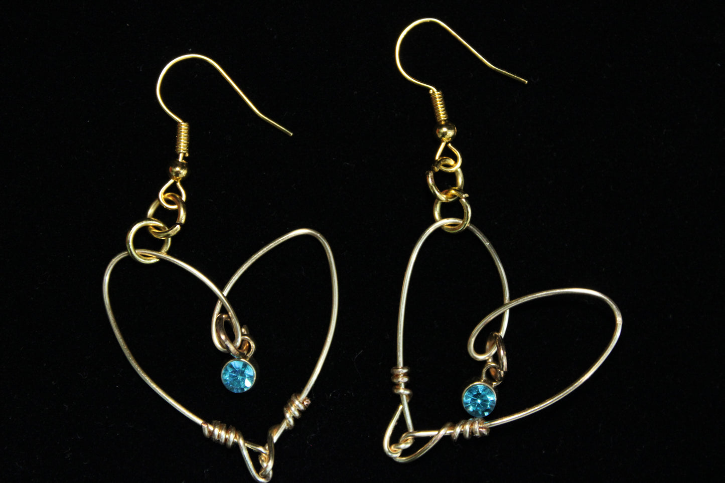 Gold Heart Earrings