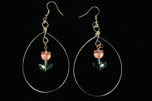 Tulip Hoop Earrings
