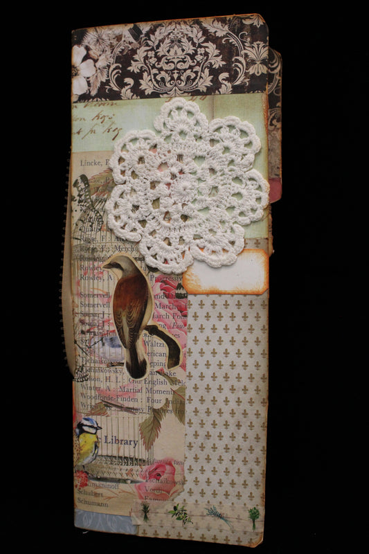 Art Journal - birds and lace