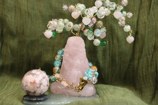 Rose Quartz Gaia Tree